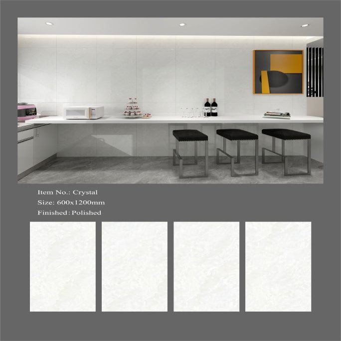 4D Crystal *Limited Edition* 24"x48" Full Polished *Limited Edition* Glazed Porcelain Tile Wall/Floor 3pcs/24sf/box $1.29/sf 3000sf+ $1.19/sf A1.5 was $1.99/sf