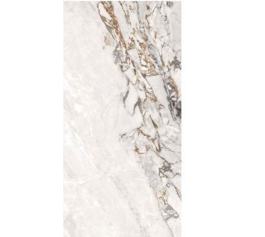 W2 24"X48" POLISHED PORCELAIN TILE WALL/FLOOR CARRARA 16SF/2PCS/BOX $0.89/SF $14.24/BOX