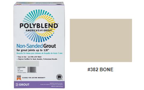 #382 BONE NON SANDED GROUT 10LB  (USAGE: WALL TILE) $24.99/BAG 10BAGS+ $23.99/BAG (in stock 10-20 pcs)