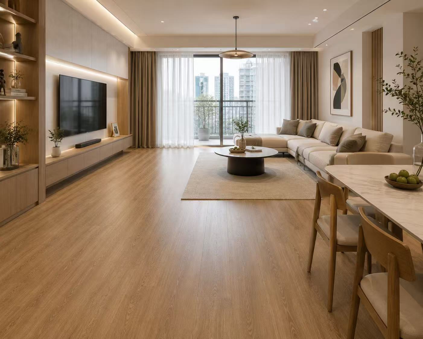 12MM Laminate _P Reef Water Resistant 1218x197mm 47.95"x7.76" 9pcs/box 23.25sf/box $0.99/sf