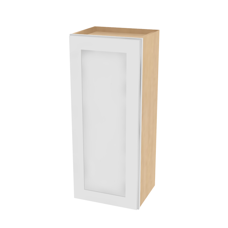 W1536 15" Plywood white shaker wall kitchen cabinet 15"w*36"h*12"d (solid door, plywood body and dovetail drawer best in the industry) $199 A6