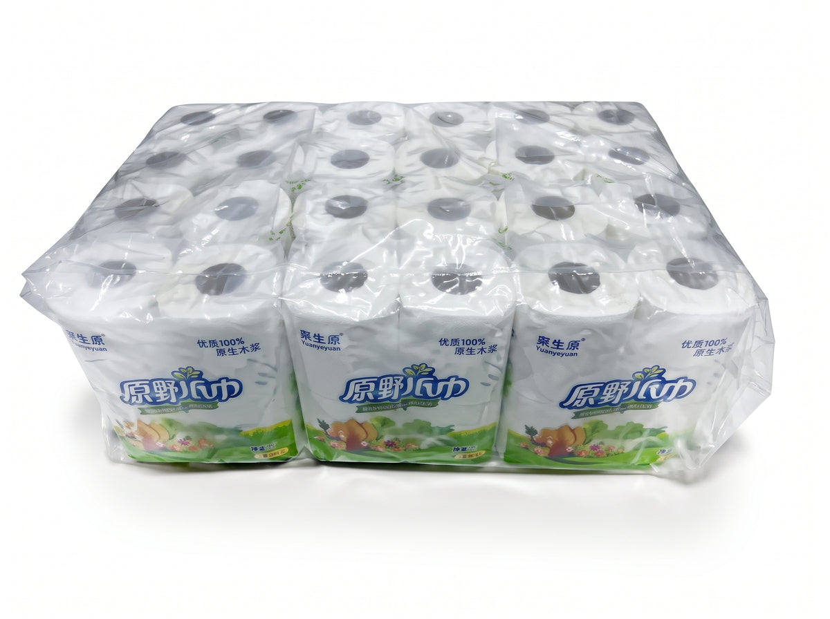Kitchen Paper Towel White 22.5*22.5cm 24rolls/bag 2ply 75sheets/roll $19.99/bag($0.83/roll) 10bags+ $18.99/bag AI phase 1