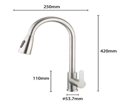 Heavy Duty KK4-CH SUS 304 stainelss steel kitchen faucet $49/PC 10PCs+ $44.99/PC A8.5