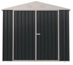 METAL SHED EG1012 DARK GREY 291 x 383 x 208.5cm With 0.25mm colorboards 0.5mm colorboards steel frame, double swing door $950