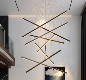 *DISCONTINUED* DMP2433 Led Black Ceiling Light 1.5m height 5 head $199/PC 2PCs+ $149/PC B11.5