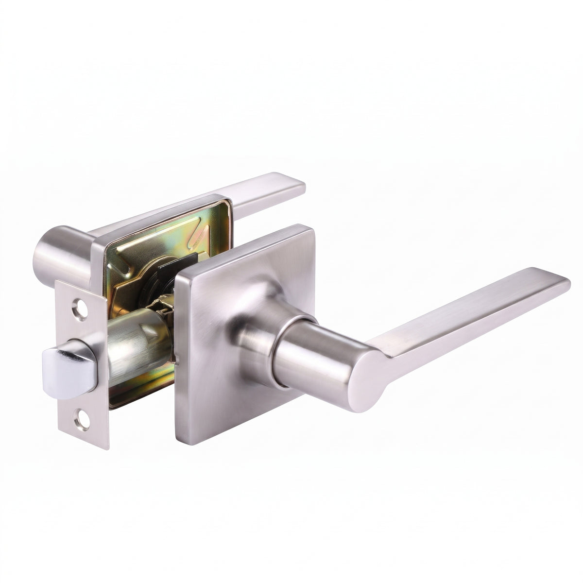 square lever chrome lock 604PS-SN Passage Lock $12.99/pc 10pcs+ $11.99/pc phase 3