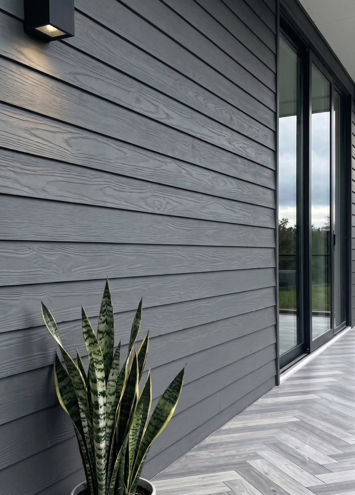 WPC Wall Siding Cladding Grey for Exterior wall 0.15mx0.3m 6"x10' 5sf/pc $15/pc (Was $20/pc) AI