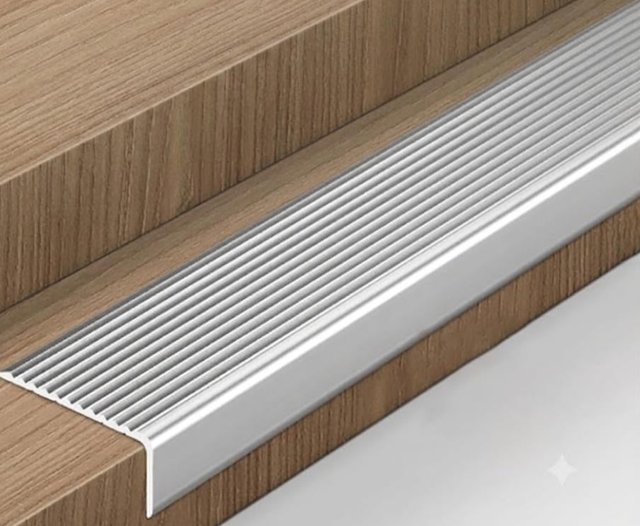Metal Floor 2mm Stair Nose Aluminium 40"/1m $6.99/pc AI