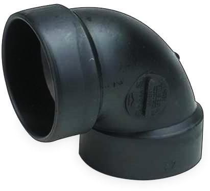 2876C ABS 90 DEGREE SHORT ELBOW 1 1/2" 110PCS/BOX $1.49/PC