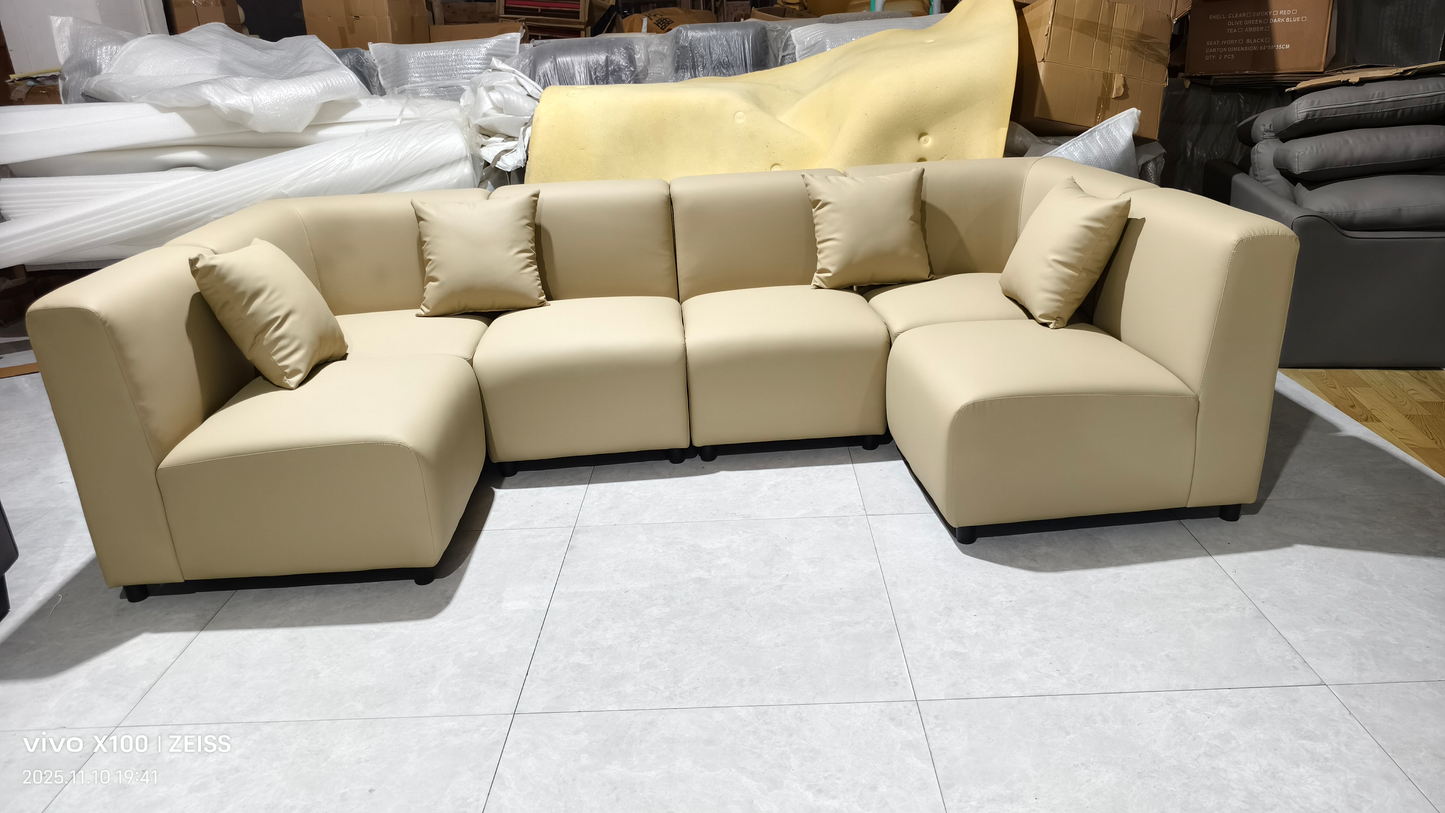 SF9 6-piece Sofa Set Leather Sectional sofa $899/SET