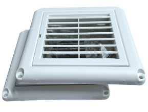 HMX-GS6N 6" 150MM FRESH AIR WALL CAP WITH DAMPER WHITE COVER $4.99/PC AI