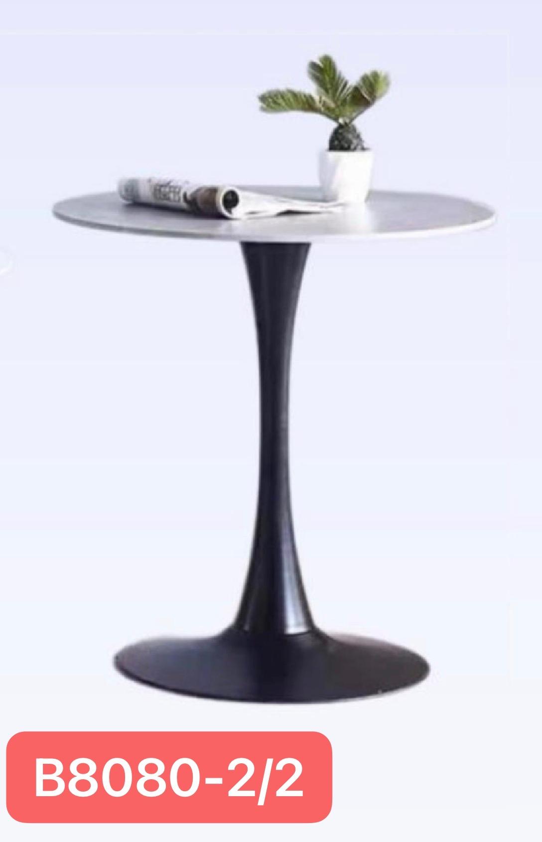 B8080 Dining Table Set with Metal Base 80cm Round Kitchen Table for 4 Modern Dinner Furniture for Kitchen Dining Room and Living Room $99/PC 10PCS+$89/PC