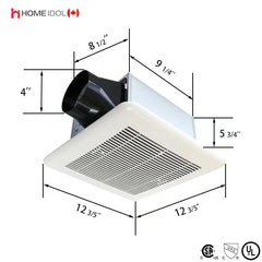 TY-120-E $59.99/PC 10PCS+ $54.99/PC BATHROOM VENTILATION FAN 110CFM 0.6 SONE EXHAUST SIZE 4" A9