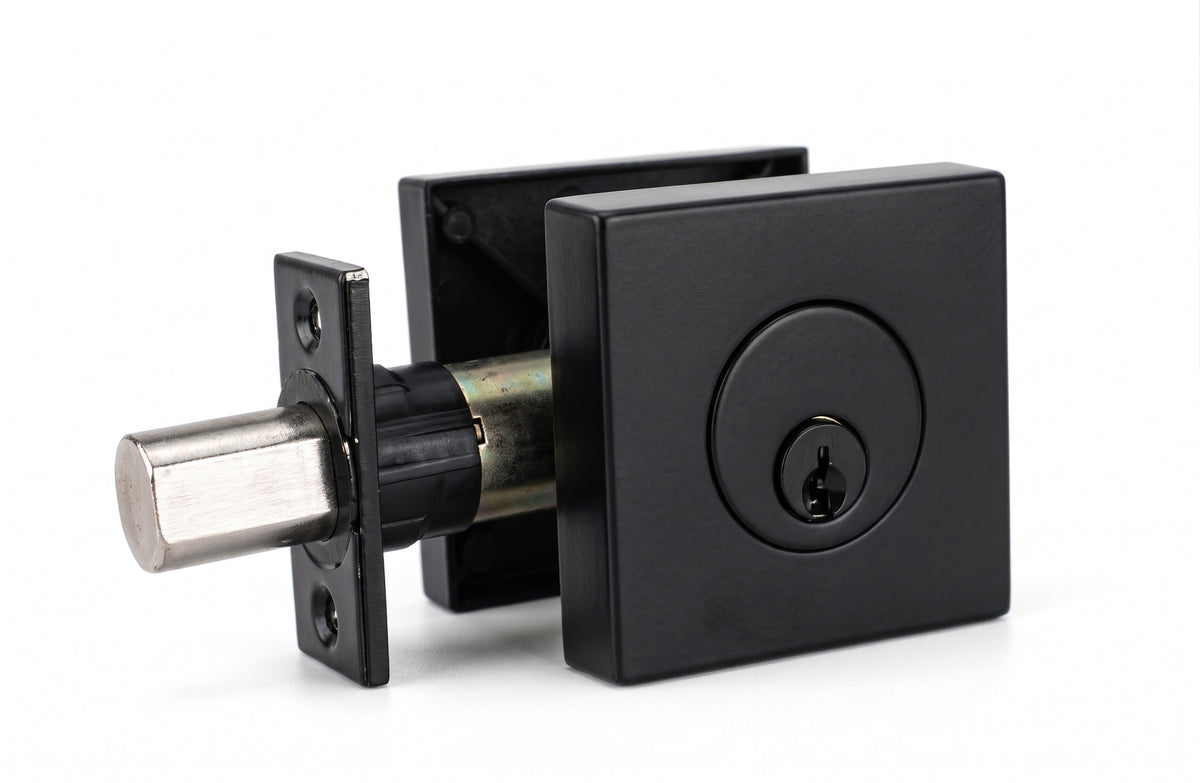 FF101ET-MB deadbolt square chrome single cylinder $17.99/PC 10PCs+ $15.99/PC phase 3