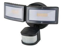 LED SECURITY LIGHT 36W SENSOR LIGHT DOUBLE HEADS BLACK 5000K 3000LM $39.50/PC A11