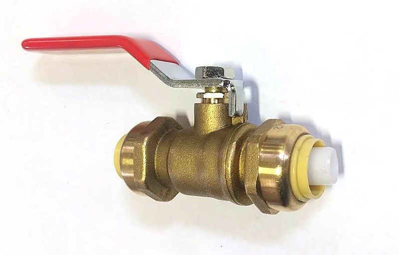 61801 pex bite A+ shut off push & fit ball valve stop 1/2" $13.99/pc