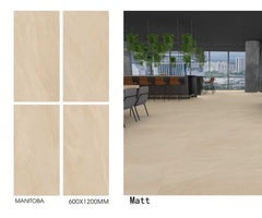 *Dealer Only* MANITOBA 24"x48" Matt Porcelain Tile Wall/Floor Beige 3pcs/24sf/box $1.29/sf (No Return No Exchange No Claim on Broken) - Home Idol Vancouver Richmond Surrey