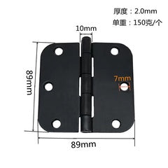 3.5" interior door hinge Black mix and match $1.99/PC 100PCS+ $1.49/PC B2