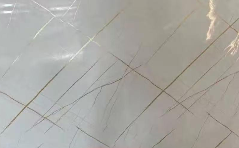 3mm UV Board Marbel Sheet LJ-6515 4'x10' White with Golden Lines 1220X2900mm $59/PC 10PCs+ $49/PC A12