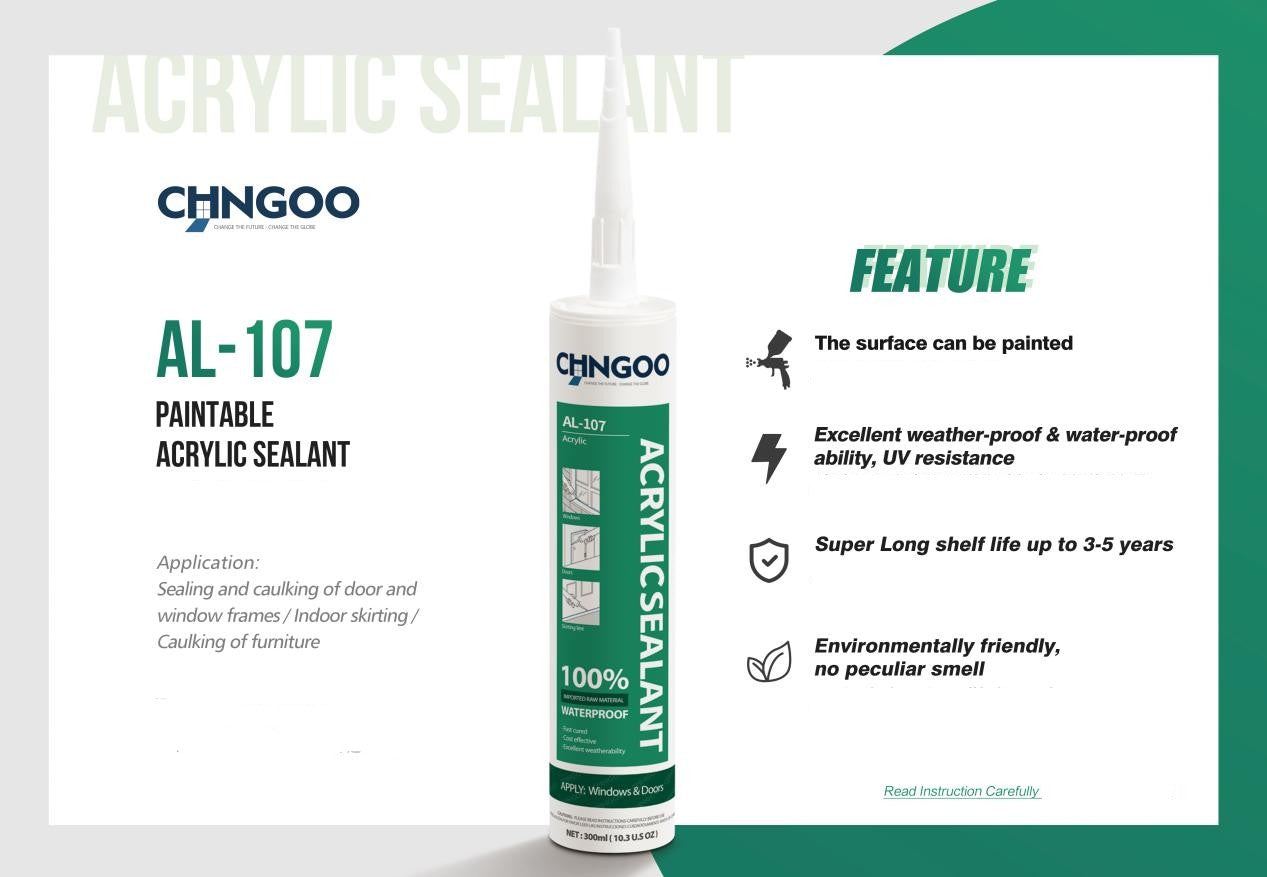 Caulking paintings water based silicone white AL-107 300ML $1.99/pc 10pcs+ $1.79/pc