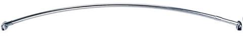 adjustable curved shower rod only ss 35"-63" (88-160cm) $19.50 ##