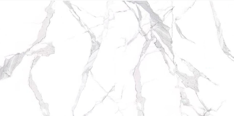 62046MG 24"x48" Polished Porcelain Tile White Carrara 3pcs/24SF/box $1.19/SF 2000SF+ $1.09/SF 4000SF+ $0.99/SF (No Return No Exchange No Claim on Broken) - Home Idol Vancouver Richmond Surrey