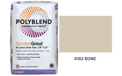 #382 BONE SANDED GROUT 25LB  (USAGE: FLOOR TILE) $26.99/BAG 10BAGS+ $25.99/BAG (in stock 10-20 pcs)