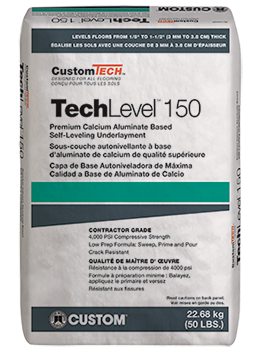 *Promotion* CustomTech TechLevel 150 Self-Leveling Underlayment $27.99/bag 10BAGS+ $26.99/BAG  (in stock 2-4 p)
