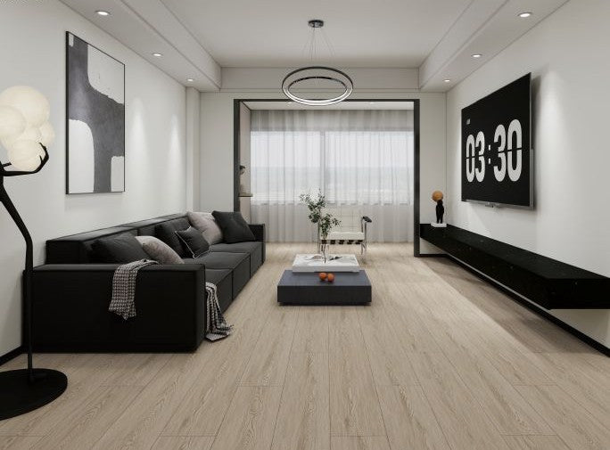 12.5mm November $1.19/SF 2000SF+ $1.09/SF Black Core AQUA Laminate Floor 96hours waterproof AC5 9.5"x60" 5pcs/21sf/box Heavy Duty AI