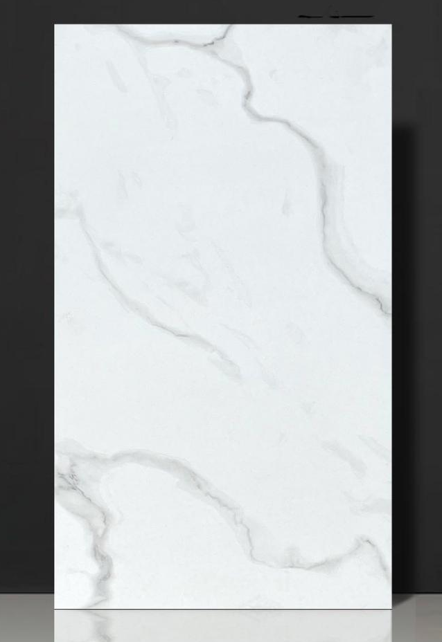 4D PI36802 *Limited Edition* 12"x24" Full Polished Porcelain Tile White Carrara 8pcs/16sf/box $1.19/SF A1 was $1.99/sf