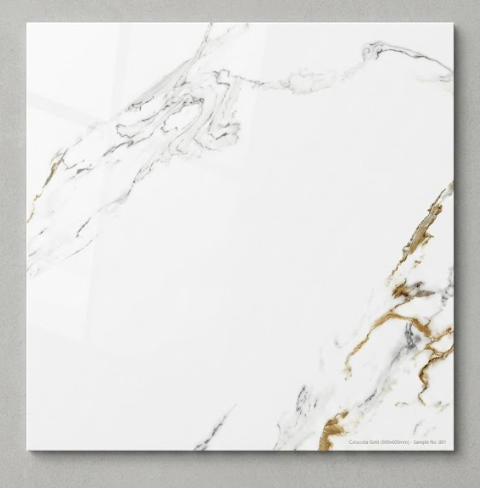*Dealer Only* Z6845 24"x24" Polished Procelain Tile Calacatta Gold 4pcs/16sf/box $1.39/SF 2000SF+ $1.29/SF (No Return No Exchange No Claim on Broken)