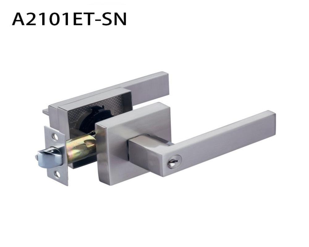 A2101ET-SN A+ Chrome lock hevyduty tubular leverset entrance lock with key $18.99