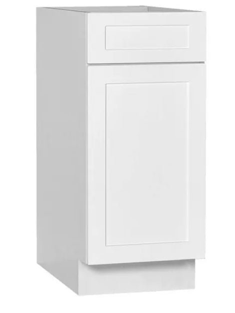 B15 L/R 15" Plywood white shaker Base kitchen cabinet (solid door, plywood body and dovetail drawer best in the industry) $199 Honest Price(No Fancy Showroom No Golddigger No Kickback) A6.5