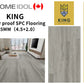 King 6.5mm Spc vinyl flooring 4.5mm+2mm 7"x48" 10pcs/25sf/box $39.75/box $1.59/sf BULK DEAL 1000SF+ $1.49/sf
