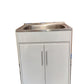 L24 24" LAUNDRY SINK CABINET WITH STAINLESS STEEL SINK (L24 cabinet + DY28 sink)510*610*810mm 20"X24"X32" $299