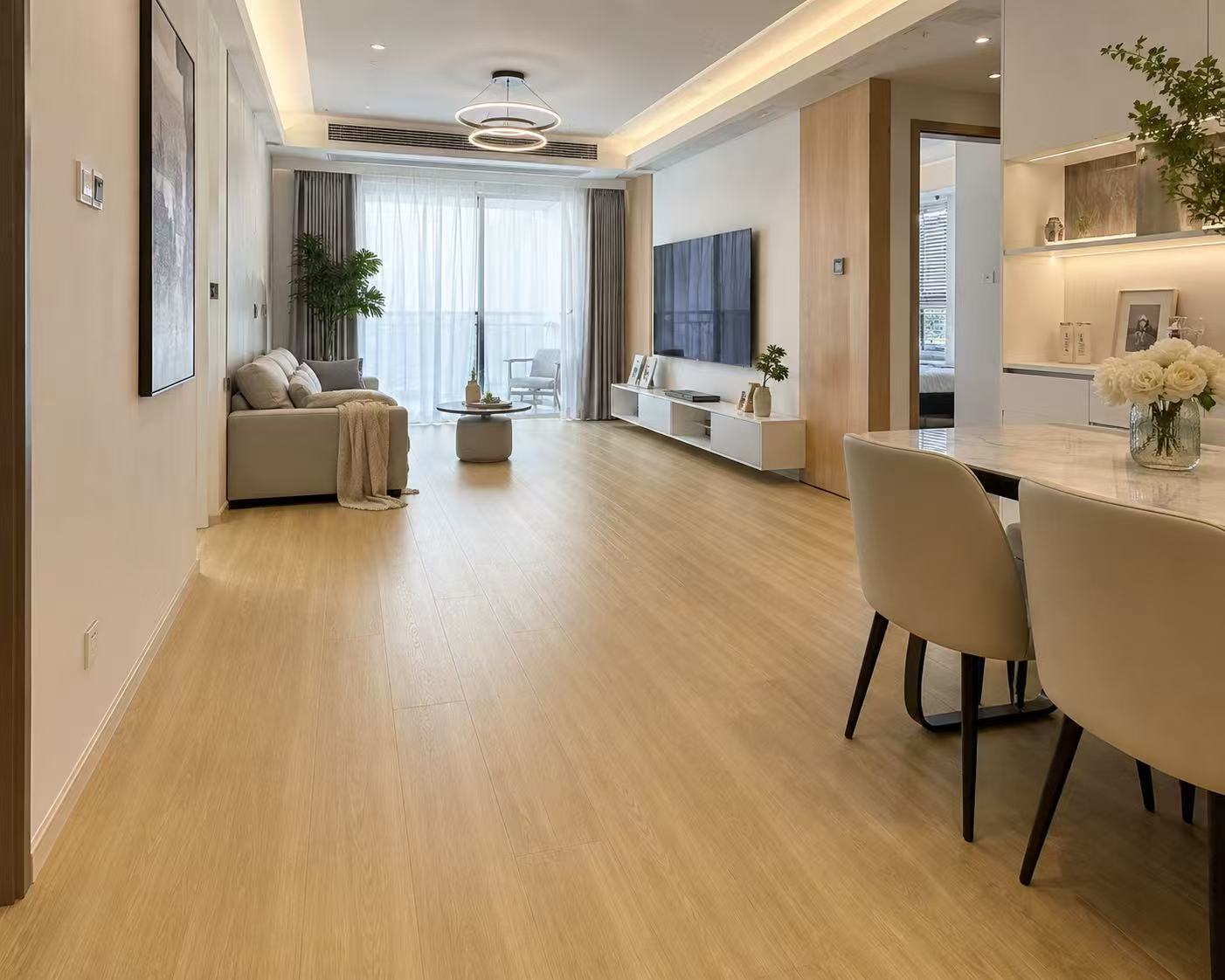 12MM Laminate _P Waterfall Water Resistant 1218x197mm 47.95"x7.76" 9pcs/box 23.25sf/box $1.09/sf