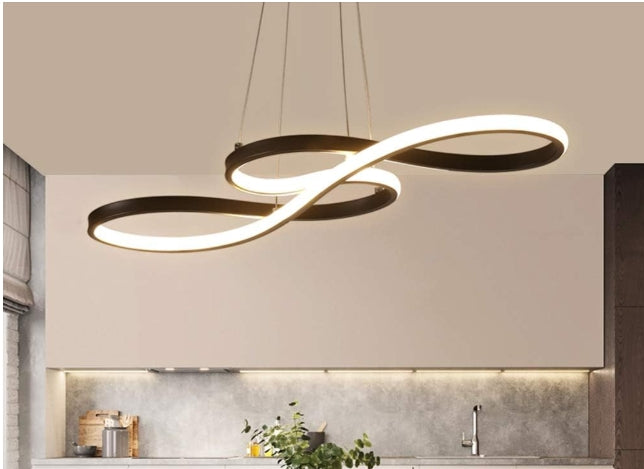 Led 3000k Black 720mm Chandlier Light $199