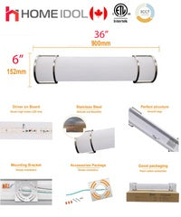 36" led vanity light 5700k 30w 3ft long 120v bathroom light $39/pc 10pcs+ $29/pc A11.5