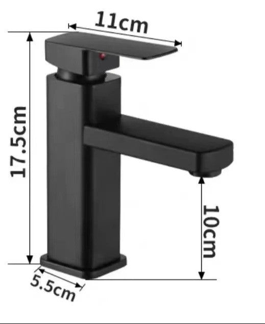 **Light Duty B4-MB A $29 BASIC SUS201 BLACK BATHROOM FAUCET