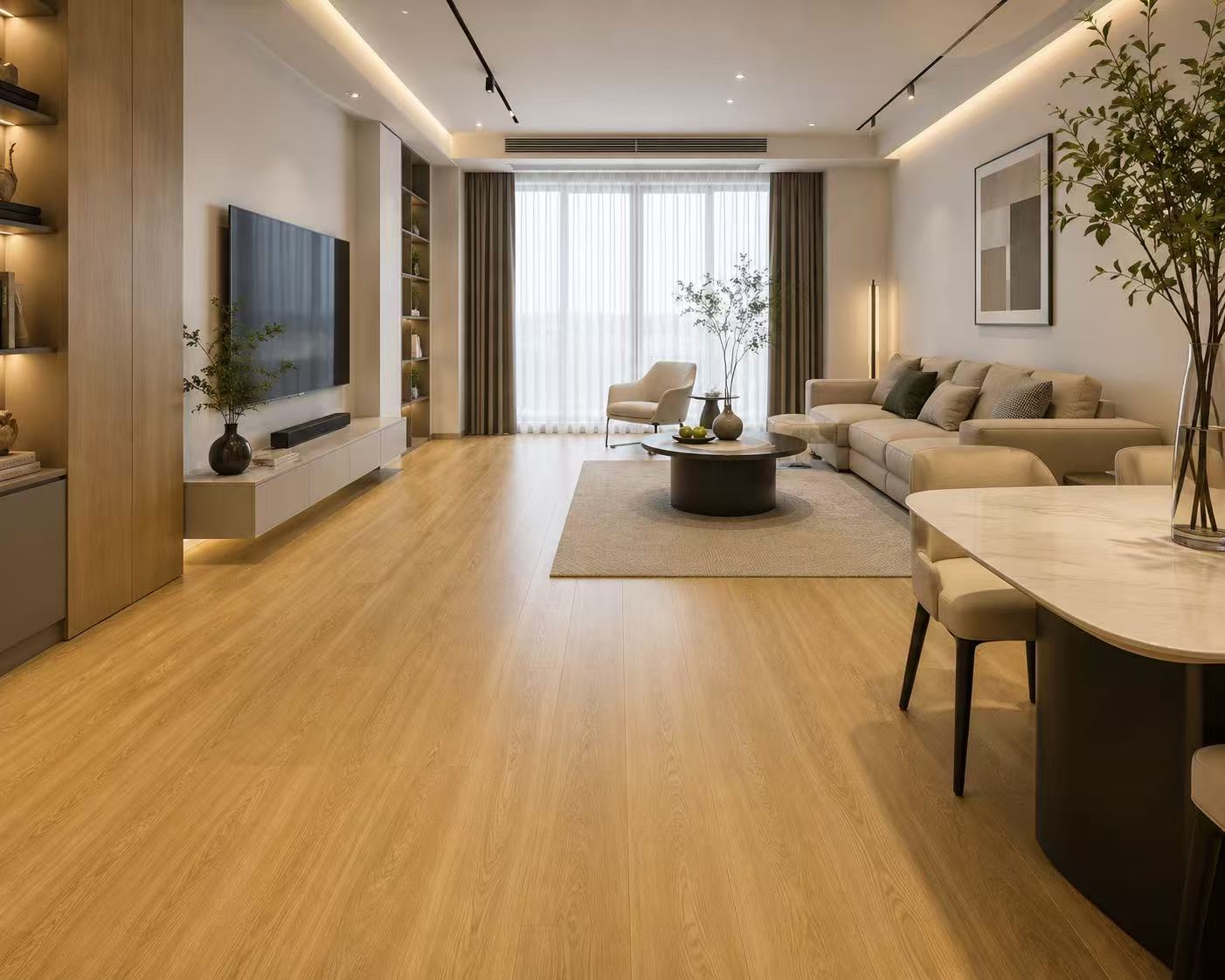 12MM Laminate _L Oxford Water Resistant 1218x198mm 47.95"x7.8" 9pcs/box 23.36sf/box $0.99/sf - Home Idol Vancouver Richmond Surrey