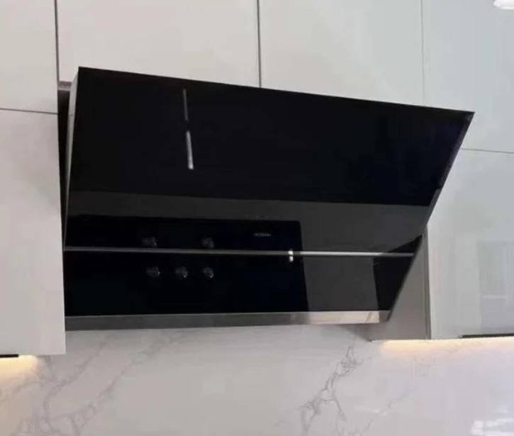 C1000 Black rangehood wall-mount chimney hood 1000CFM $399/PC (7" Ducting) AI