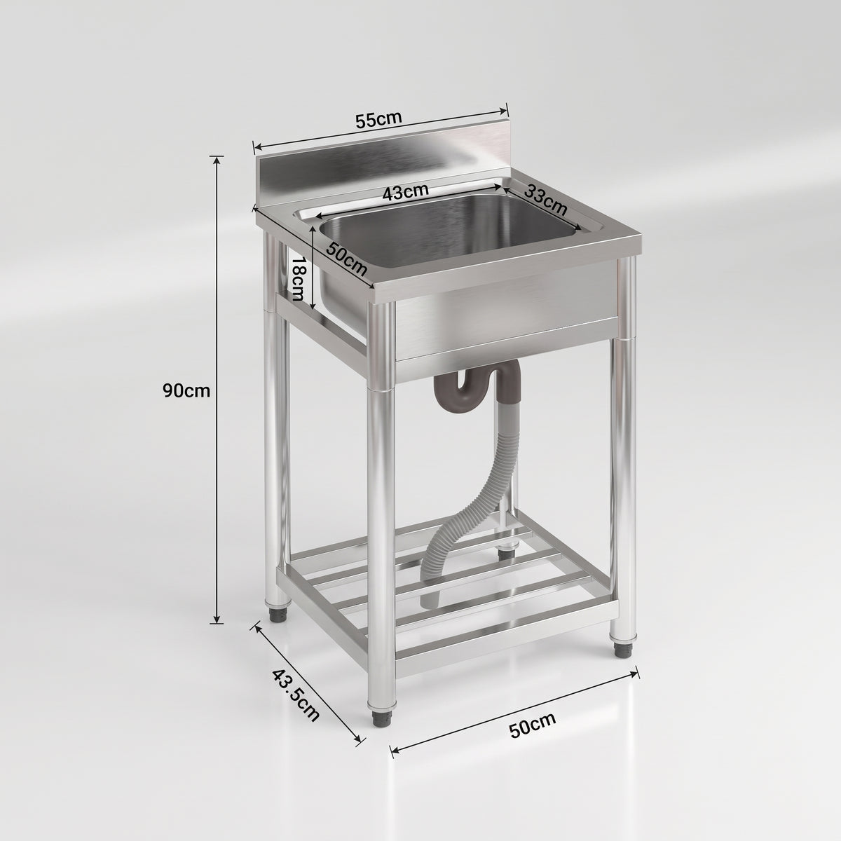 GYXG 001 $179/PC 10PCS+ $149/PC Stainless steel laundry sink stain chorme 60x65x80+10cm 24"x26"x32"+ 4" water baffle single sink (not include drain and abs parts) phase 3