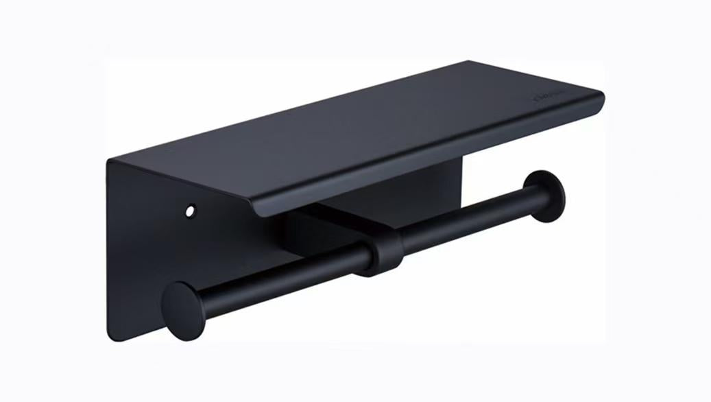 Black Toilet Paper Holder Double Holder $9.99/pc - Home Idol Vancouver Richmond Surrey