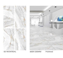 *Dealer Only* Montreal 24"x48" Full Polished Porcelain Tile Wall/Floor Grey 3pcs/24SF/box $1.39/SF (No Return No Exchange No Claim on Broken) - Home Idol Vancouver Richmond Surrey