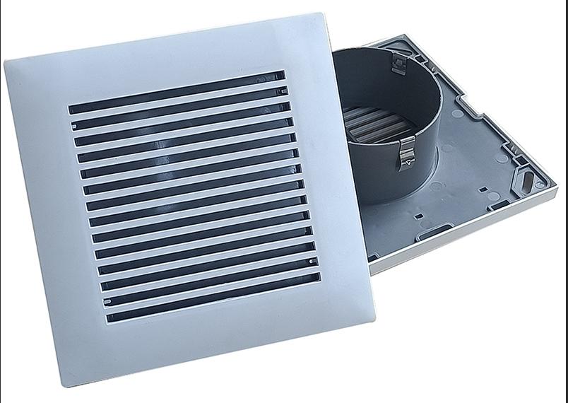 HMX-GS4 4" 100MM FRESH AIR WITH METAL PIPE WALL CAP WITH DAMPER WHITE COVER $6.99/PC AI