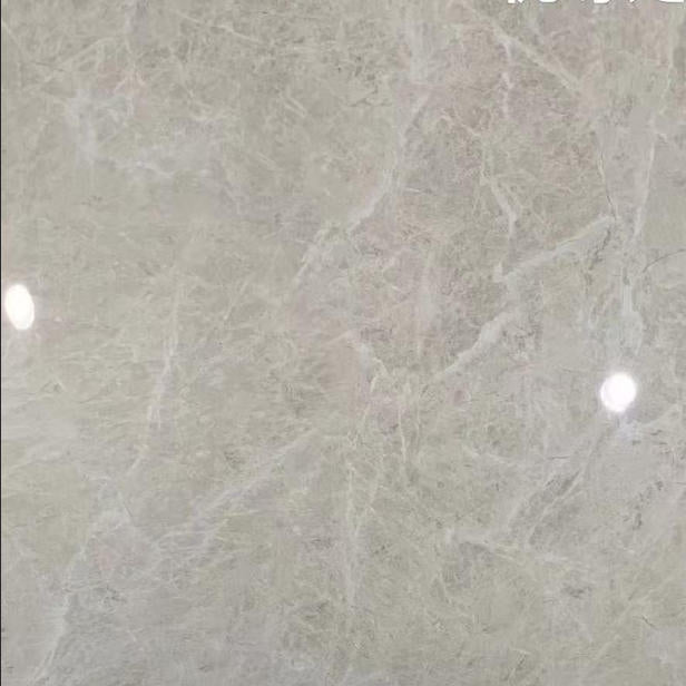 SM011 24"X24" Polished Porcelain Tile Light Grey 4pcs/16sf/box $1.19/SF 2000SF+ $1.09/SF 4000SF+ $0.99/SF (No Return No Exchange No Claim on Broken) - Home Idol Vancouver Richmond Surrey