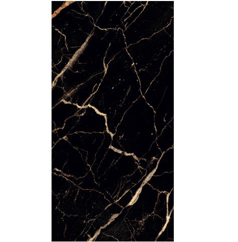W10 24"X48" POLISHED PORCELAIN TILE WALL/FLOOR BLACK 16SF/2PCS/BOX $0.89/SF $14.24/BOX