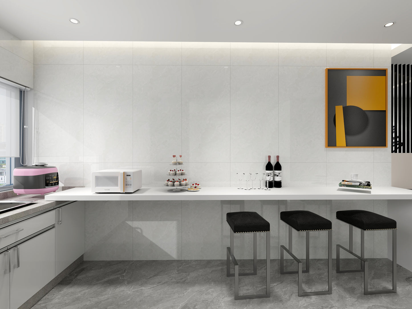 4D Crystal *Limited Edition* 24"x48" Matt Porcelain Tile Wall/Floor 3pcs/24sf/box $1.29/sf 3000sf+ $1.19/sf A1.5 was $1.99/sf