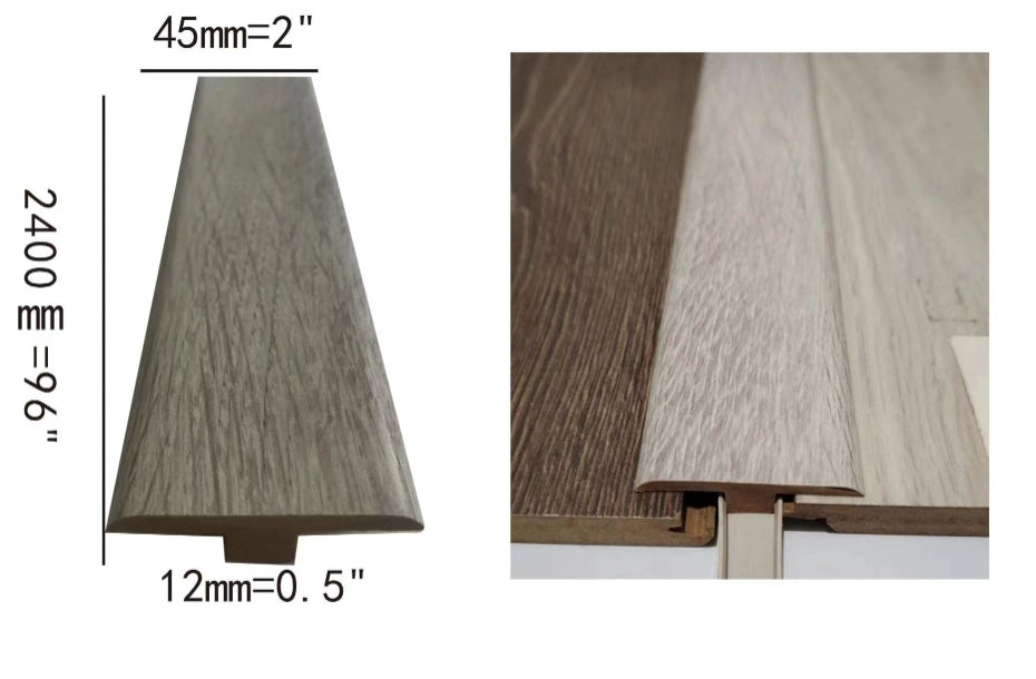 Soulmate T-moulding 2400x44.5x11.3mm 1.75"x0.44"x8ft $4.99/pc 10pcs+ $3.99/pc A3.5