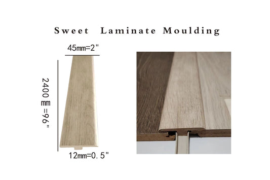 Laminate floor moulding Sweet T-moulding 2400x44.5x11.3mm 8feet long $5/pc
